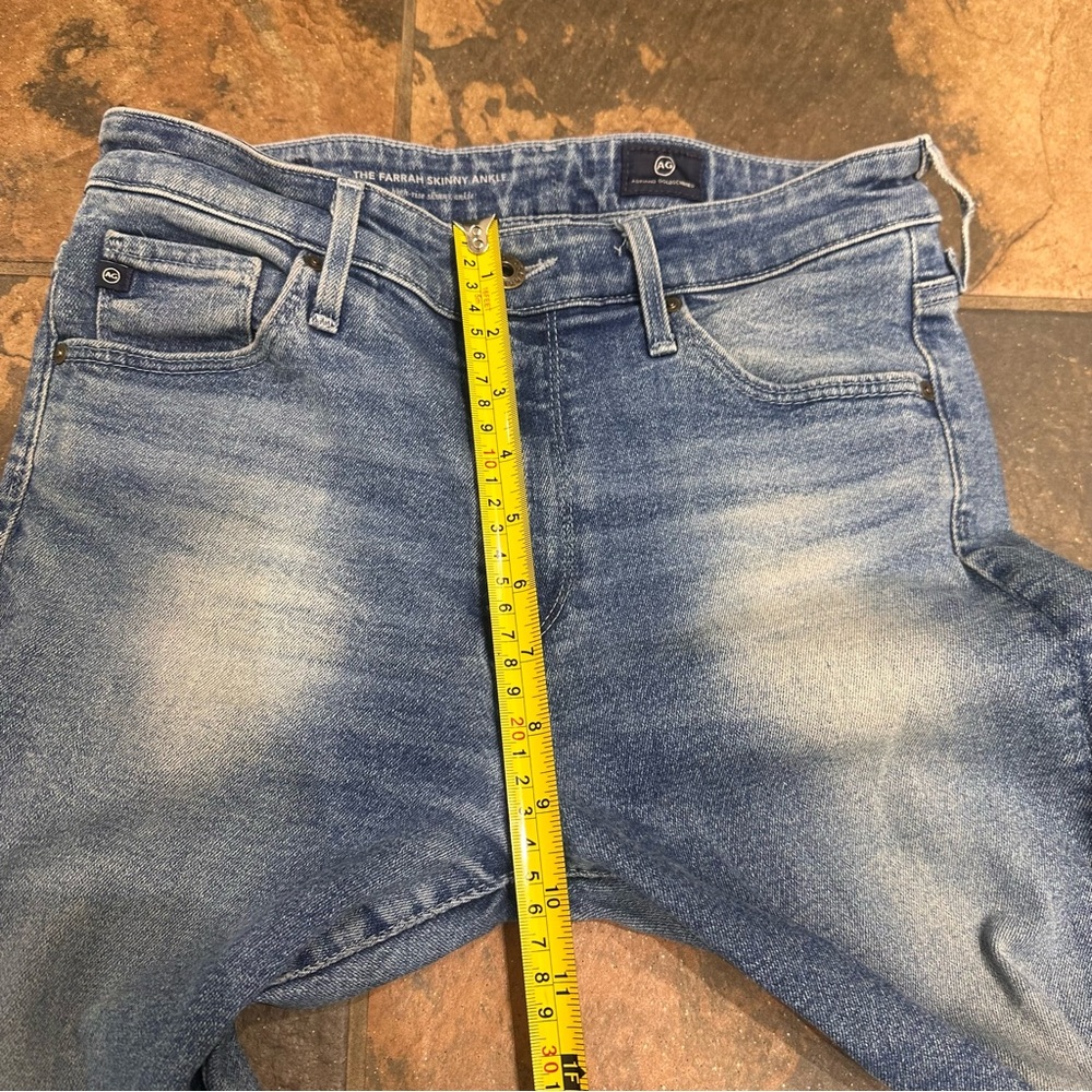AG Adriano Goldschmied Light Blue Skinny Jeans - THE FARRAH SKINNY ANKLE - Picture 6 of 6